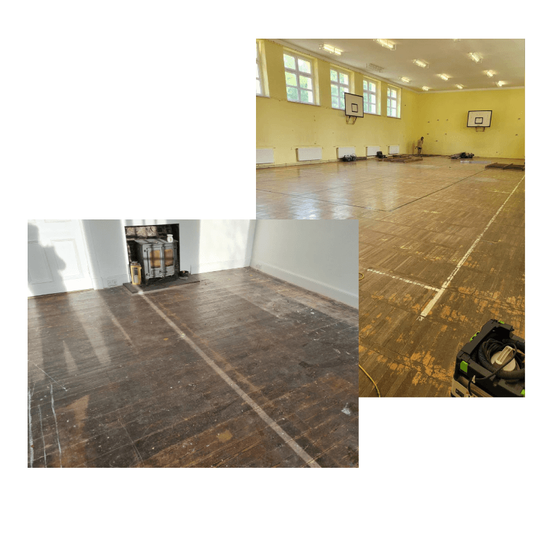 Wood floor sanding